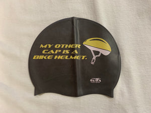 Duda "My Other Cap Is a Bike Helmet" Swim Cap