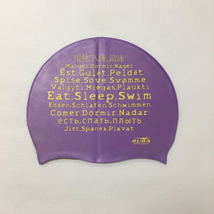 Duda "Eat. Sleep. Swim." (Symbols) Swim Cap