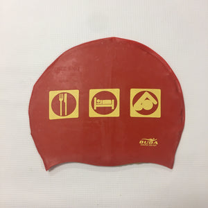 Duda "Eat. Sleep. Swim." (Symbols) Swim Cap