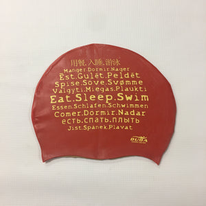 Duda "Eat. Sleep. Swim." (Symbols) Swim Cap
