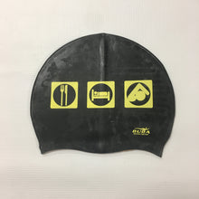 Load image into Gallery viewer, Duda &quot;Eat. Sleep. Swim.&quot; (Symbols) Swim Cap