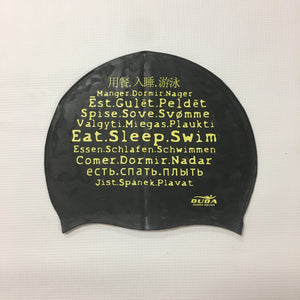 Duda "Eat. Sleep. Swim." (Symbols) Swim Cap