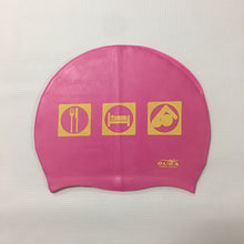 Load image into Gallery viewer, Duda &quot;Eat. Sleep. Swim.&quot; (Symbols) Swim Cap