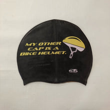 Load image into Gallery viewer, Duda &quot;My Other Cap Is a Bike Helmet&quot; Swim Cap